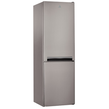 Indesit Combinación de frigorífico / congelador Libre instalación LI9 S2E X Inox 2 doors Perspective