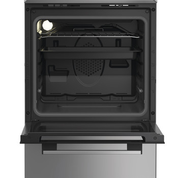 Indesit Готварска печка I5E5PMS Сребрист Electrical Lifestyle frontal open