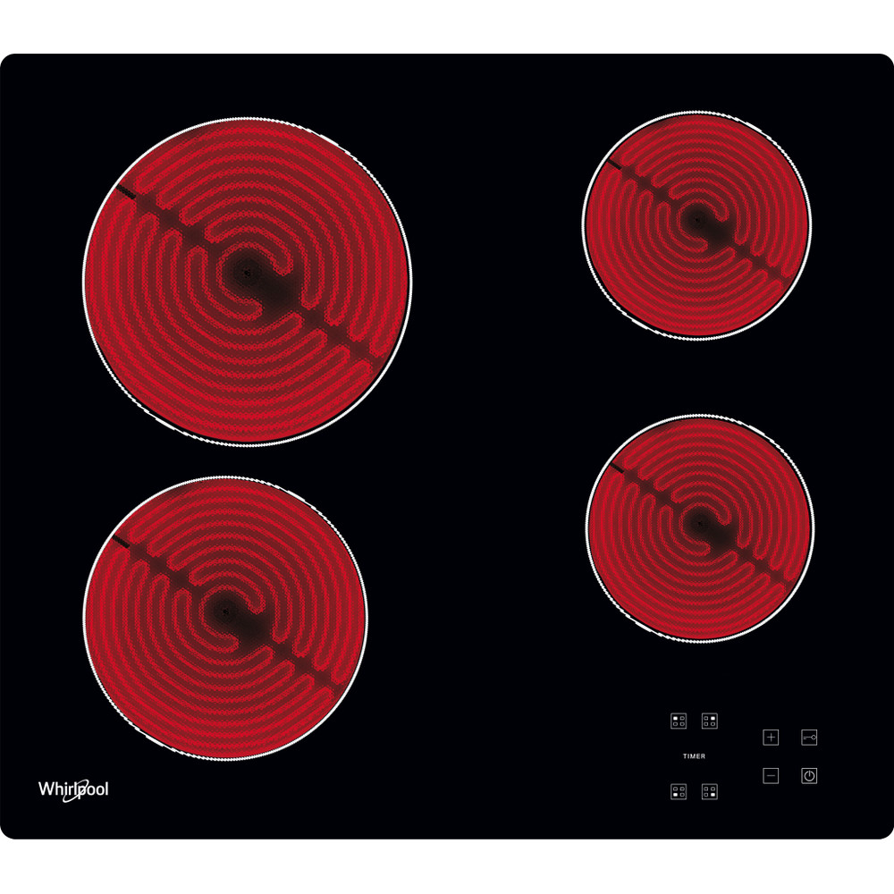 Whirlpool Varná deska AKT 8090/NE Černá Radiant vitroceramic Heating element