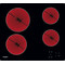 Whirlpool Hob AKT 8090/NE Black Radiant vitroceramic Frontal