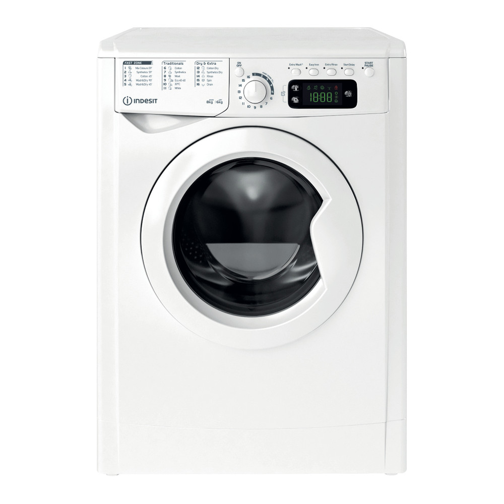 Indesit Washer dryer Free-standing EWDE 861483 W UK White Front loader Frontal