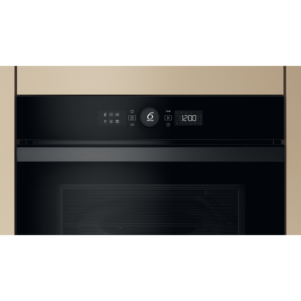 Whirlpool Mikrohullámú sütő Beépíthető WMW47HMB Fekete Elektromos 40 Mikrohullám-Kombi 900 Control panel