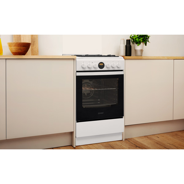 Indesit Tűzhely IS5G8CHW/E Fehér Gáz Lifestyle perspective
