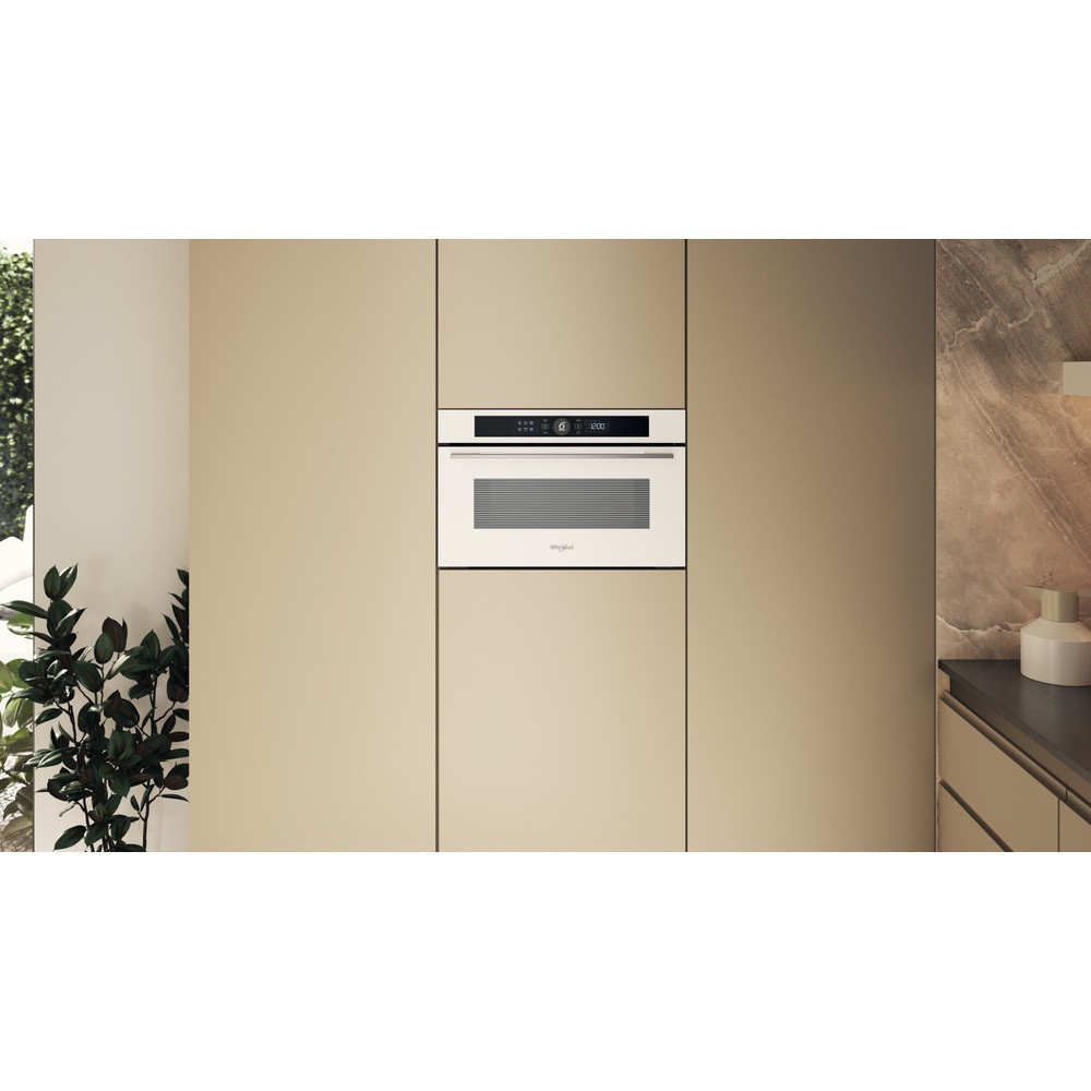 Whirlpool Mikrovlnná trouba Vestavné WMD54MW Bílá Elektronické 31 Mikrovlny + Gril 1000 Lifestyle frontal