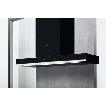 Whirlpool Hotă Încorporabil WHSS 90F L T C K Negru Wall-mounted Electronic Lifestyle perspective