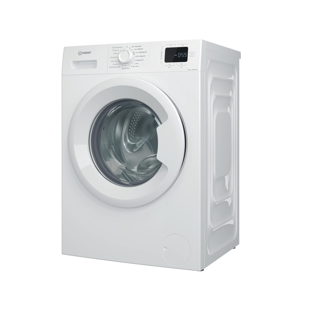 Indesit Πλυντήριο ρούχων Ελεύθερο IM 862 MY TIME EE Λευκό Front loader A Perspective