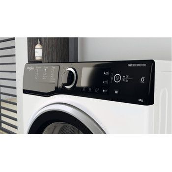 Whirlpool Práčka Voľne stojace WRBSB 6249 S EU Biela Spredu plnená C Lifestyle control panel