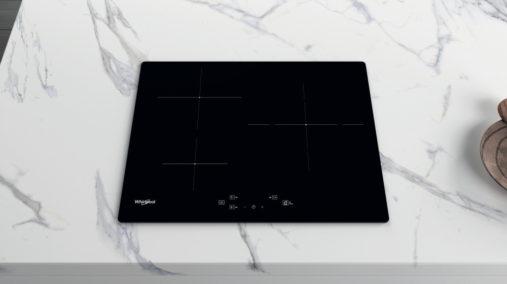 Whirlpool Kochplatte AKM9010NE – Keramik, Glaskeramik-Oberfläche, 6200 W, 58x51 Cm
