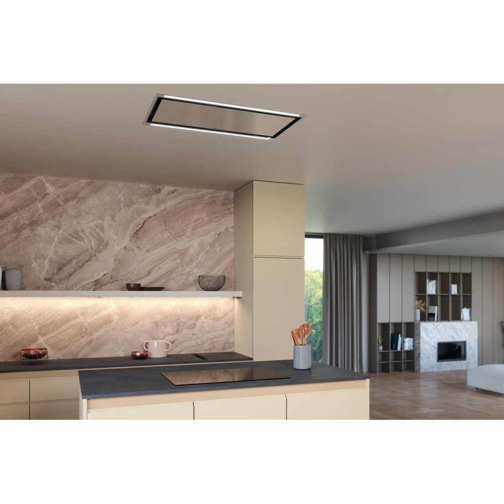 Whirlpool Exaustor Encastre WEI102LRX Inox Encastre Eletrónico Lifestyle perspective