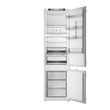 Whirlpool Koel/vriescombinatie Ingebouwd WHK2 5322 B4E Zinc Metal 2 deuren Frontal open