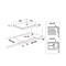 Whirlpool Hob AKM 9010/NE Black Radiant vitroceramic Frontal