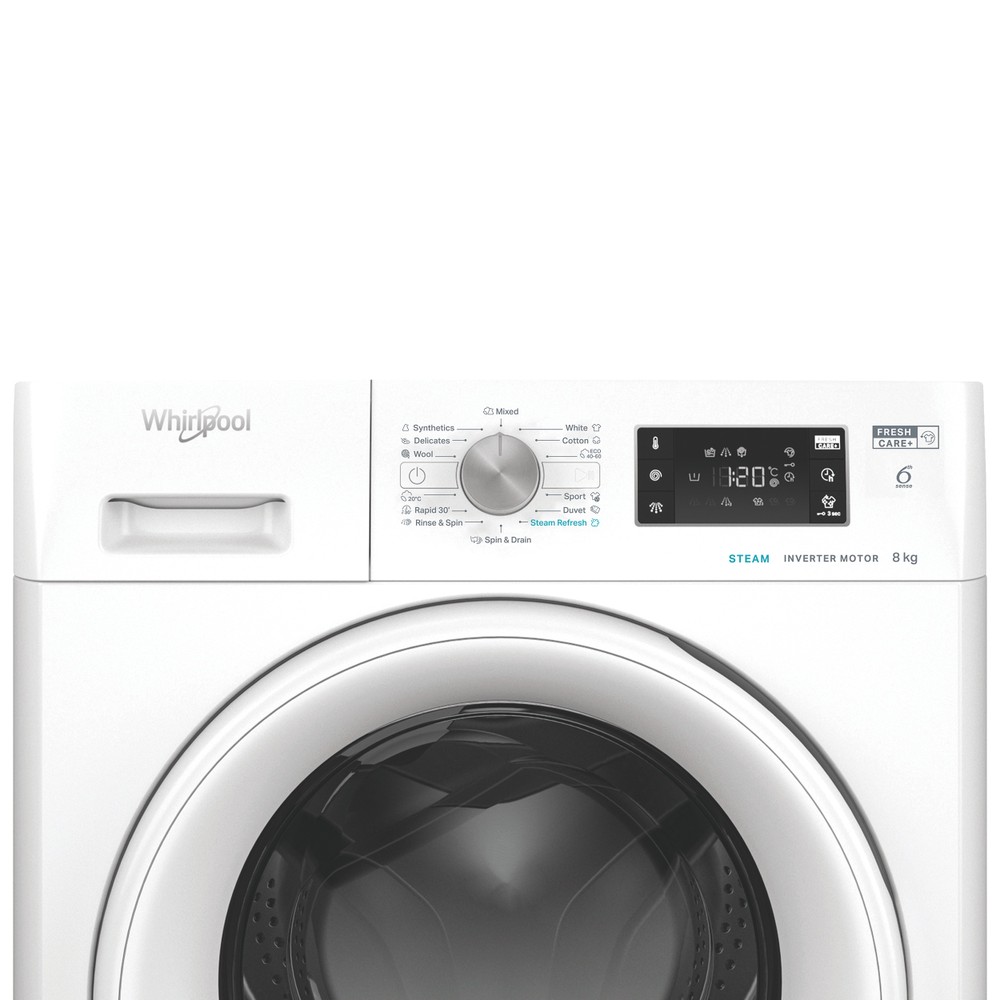 Whirlpool Perilica za rublje Samostojeći FFB 8279 WV EE Bijela Prednje punjenje A Control panel