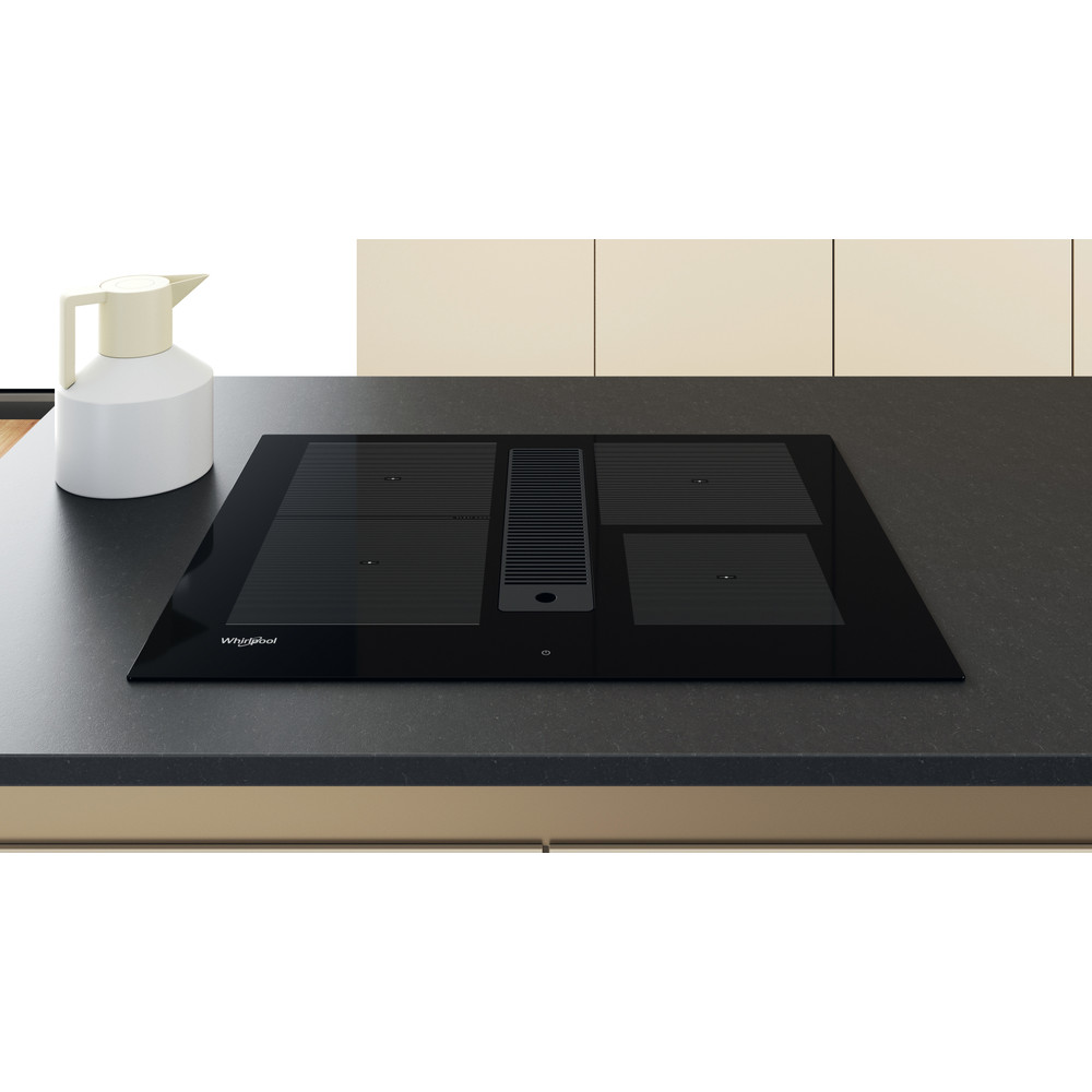 Whirlpool Venting cooktop WVH 1065B Čierna Lifestyle frontal top down