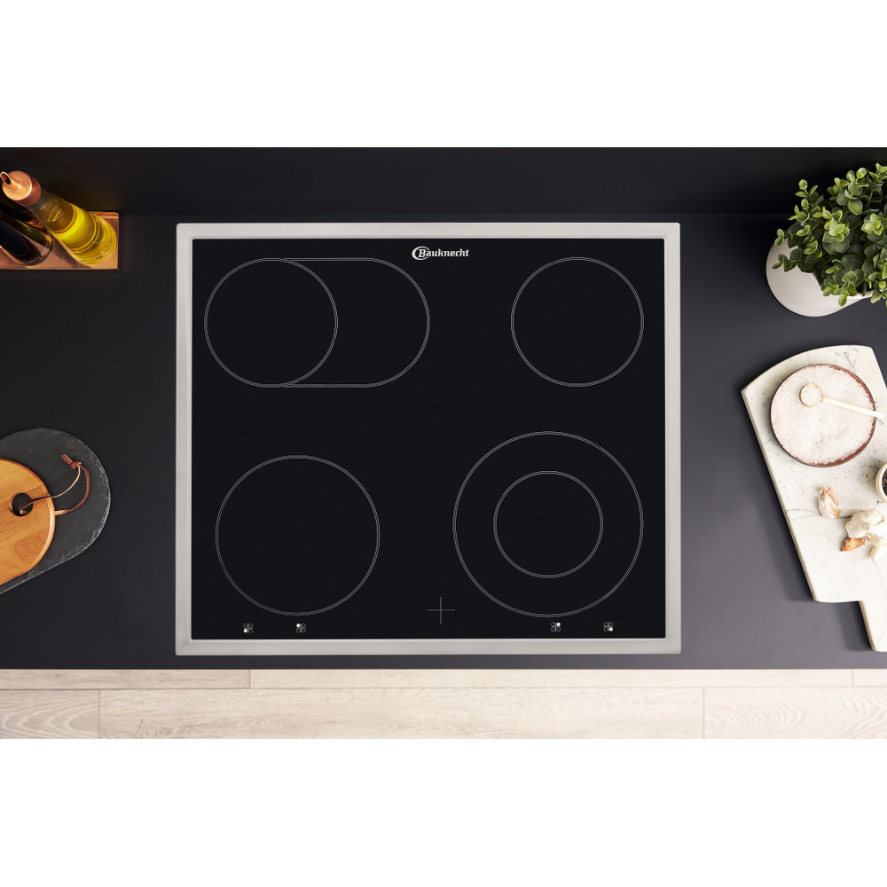 Bauknecht Kochfelder CHR 6642 IN Schwarz Radiant vitroceramic Lifestyle frontal top down