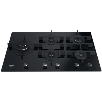 Whirlpool Table de cuisson GOWL 928/NB Noir GAS Frontal top down