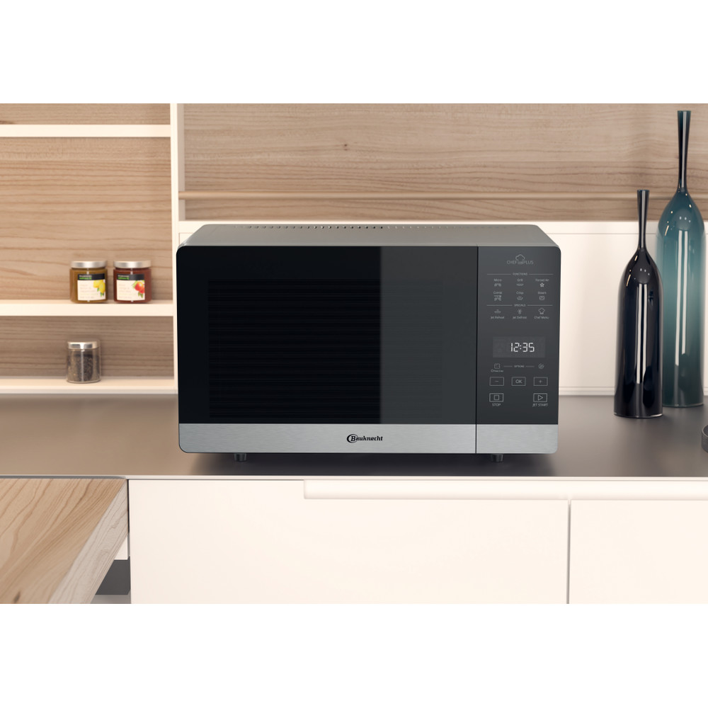 Bauknecht Microonde Apparecchio a posa libera MW 49 SL CH Argento Elettrico 25 Funzionamento combinato con forno a microonde 800 Lifestyle frontal