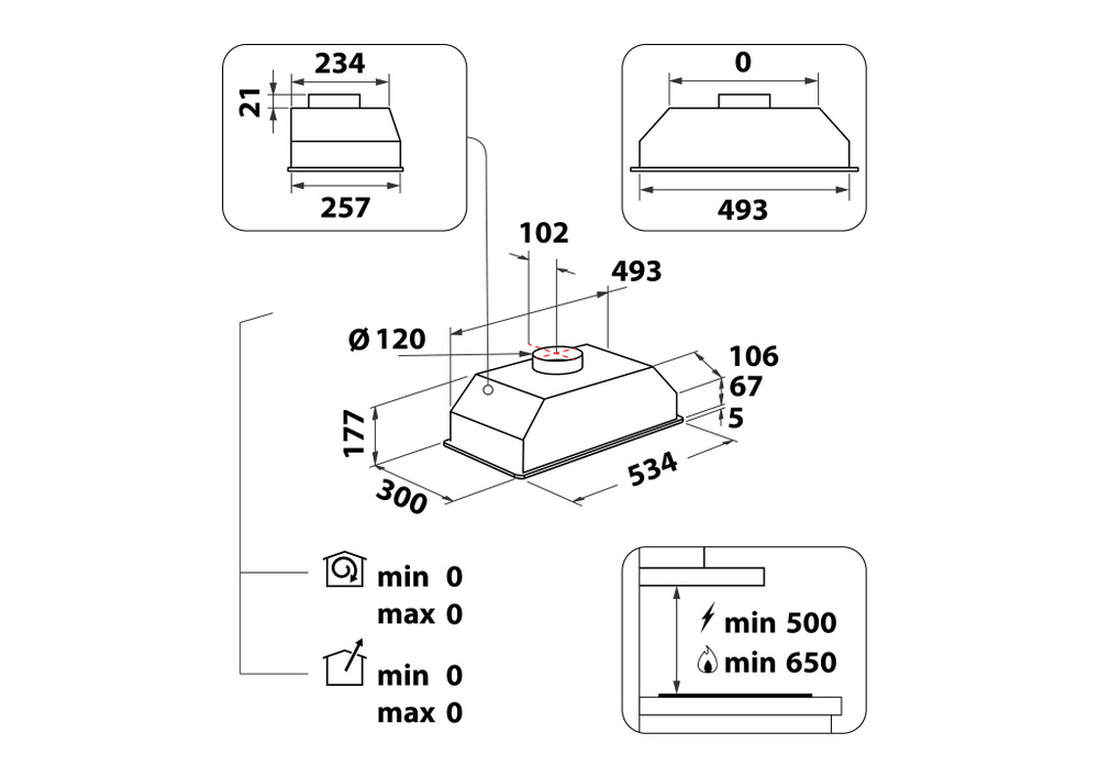 Afzuigkap Whirlpool - WCT 64 FLY X | European Appliances