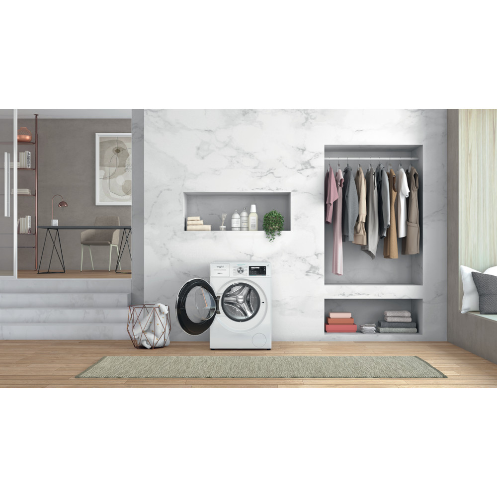 Whirlpool Máquina de lavar roupa Livre Instalação W8 W046WR SPT Branco Carga Frontal A Lifestyle frontal open