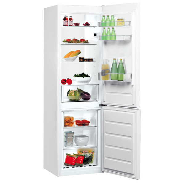 Indesit Fridge-Freezer Combination Free-standing LI8 S2E W UK Global white 2 doors Perspective open