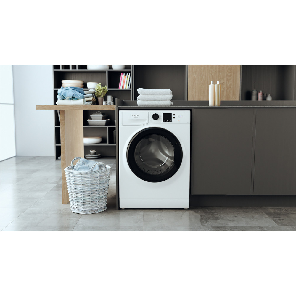 Hotpoint_Ariston Lavadora Libre instalación NS1044CWKEU N Blanco Cargador frontal C Lifestyle frontal