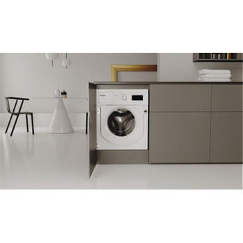 Whirlpool Mosó-szárító Beépíthető BI WDWG 961485 EU Fehér Elöltöltős Lifestyle frontal open