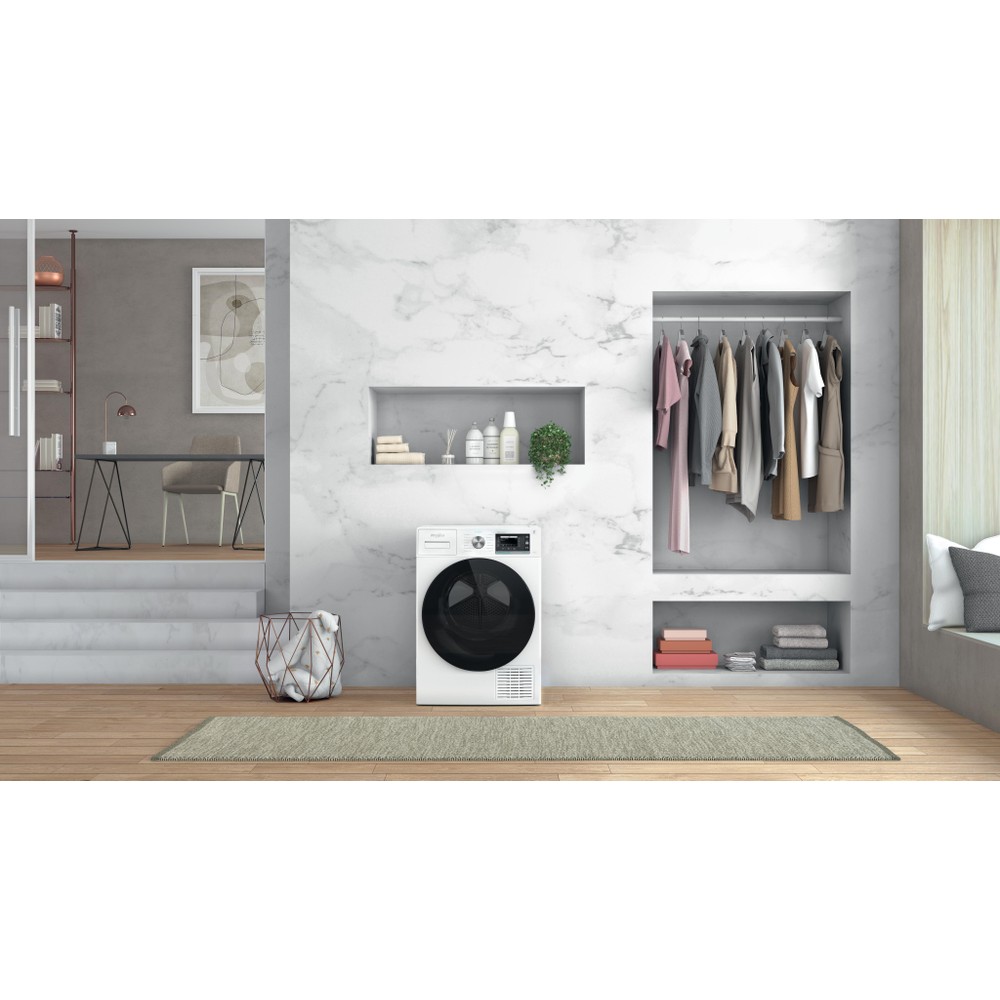 Whirlpool Sušička W7 D84WB EE Biela Lifestyle frontal