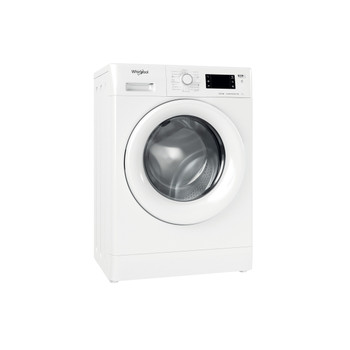 Whirlpool Maşină de spălat rufe Independent FWSG 71283 WV EE N Alb Încărcare frontală D Perspective