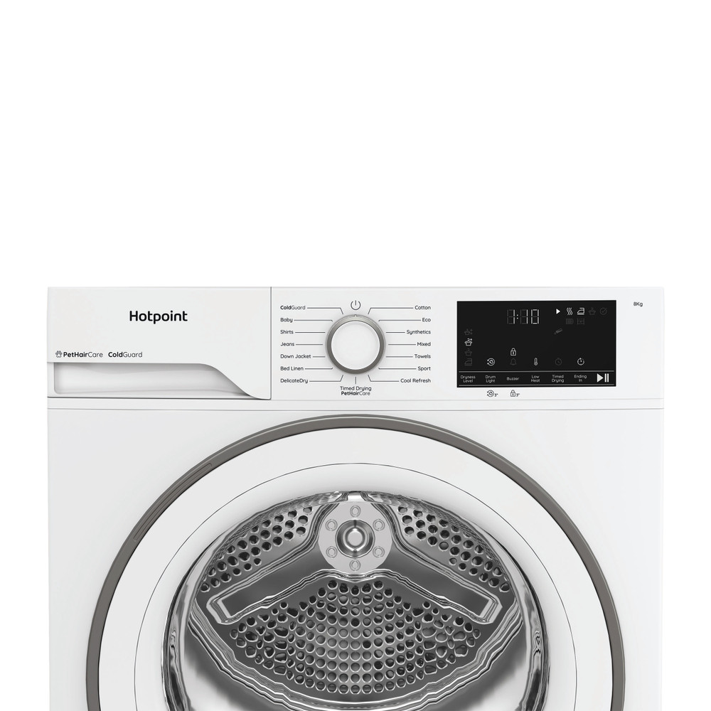 Hotpoint Dryer HHD D80 WW IRE White Control panel