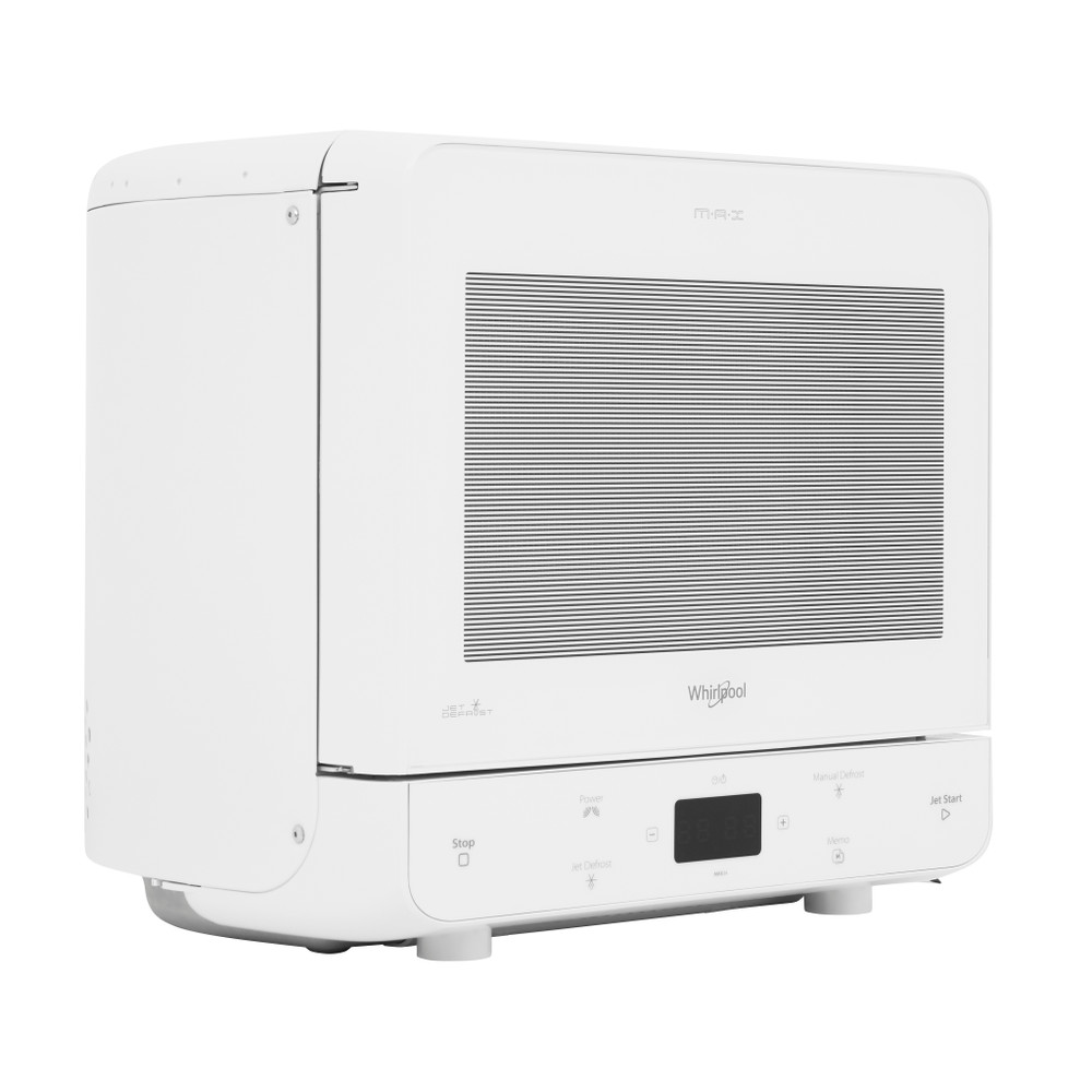 Whirlpool Mikrobølgeovn Frittstående MAX 34 FW Hvit Elektronisk 13 Kun mikro 700 Perspective