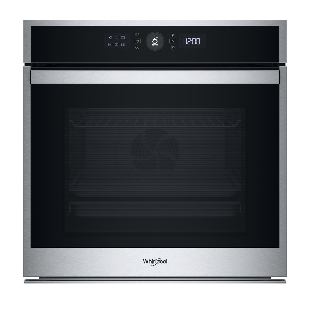 Horno eléctrico de encastre Whirlpool: color inox, auto limpieza