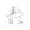 Indesit HOOD Built-in UHPM 6.3F CS X/1 Inox Wall-mounted Mechanical Technical drawing