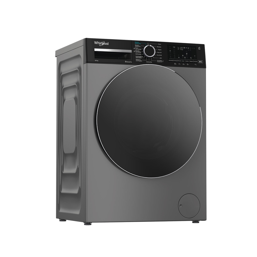 Whirlpool Mosó-szárító Szabadonálló WAD 9636 WBC HU Gray Elöltöltős Perspective