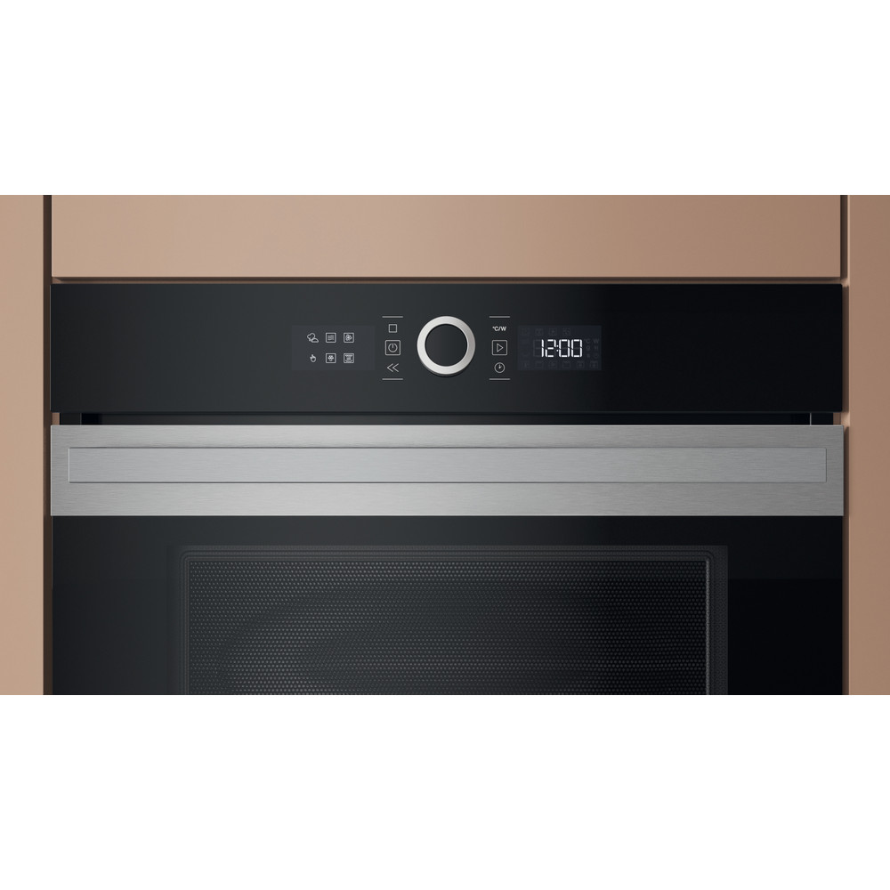 Hotpoint Microwave Built-in HMW57HMXUK Stainless Steel Electronic 40 MW-Combi 900 Control panel