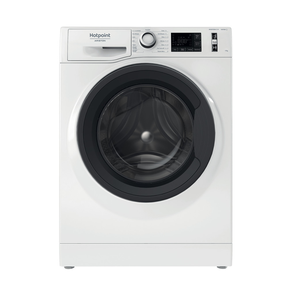 Hotpoint_Ariston Lave-linge Pose-libre NWB 11489 WMVA FR Blanc Lave-linge frontal A Frontal