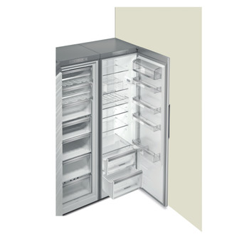 Whirlpool Hűtő Szabadonálló SW8 AM2C XR 2 Optic Inox Perspective open