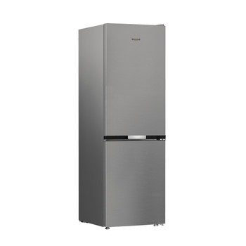 Whirlpool Combiné réfrigérateur congélateur Pose-libre WBMF 605372 XNA Inox 2 portes Perspective