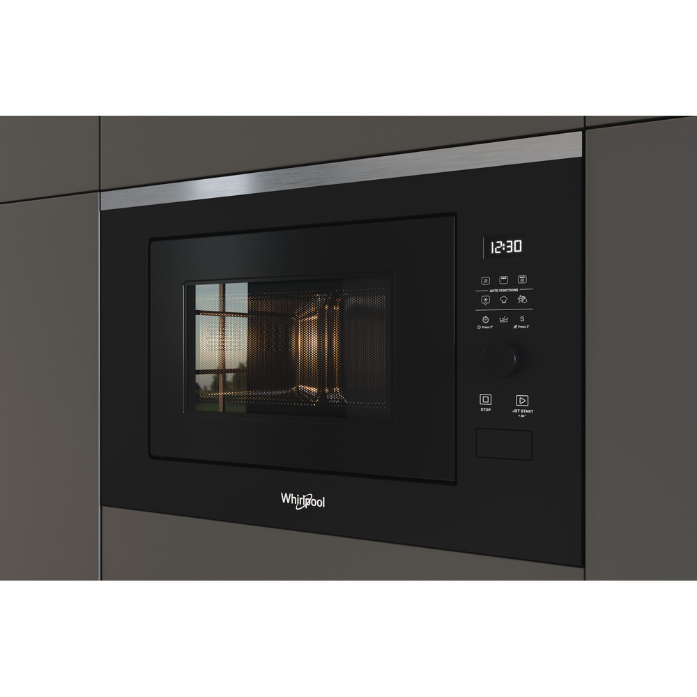 Whirlpool Mikrovlnná rúra Vstavané WMF250G Nerez Elektronické 25 Mikrovlny + Gril 900 Lifestyle perspective