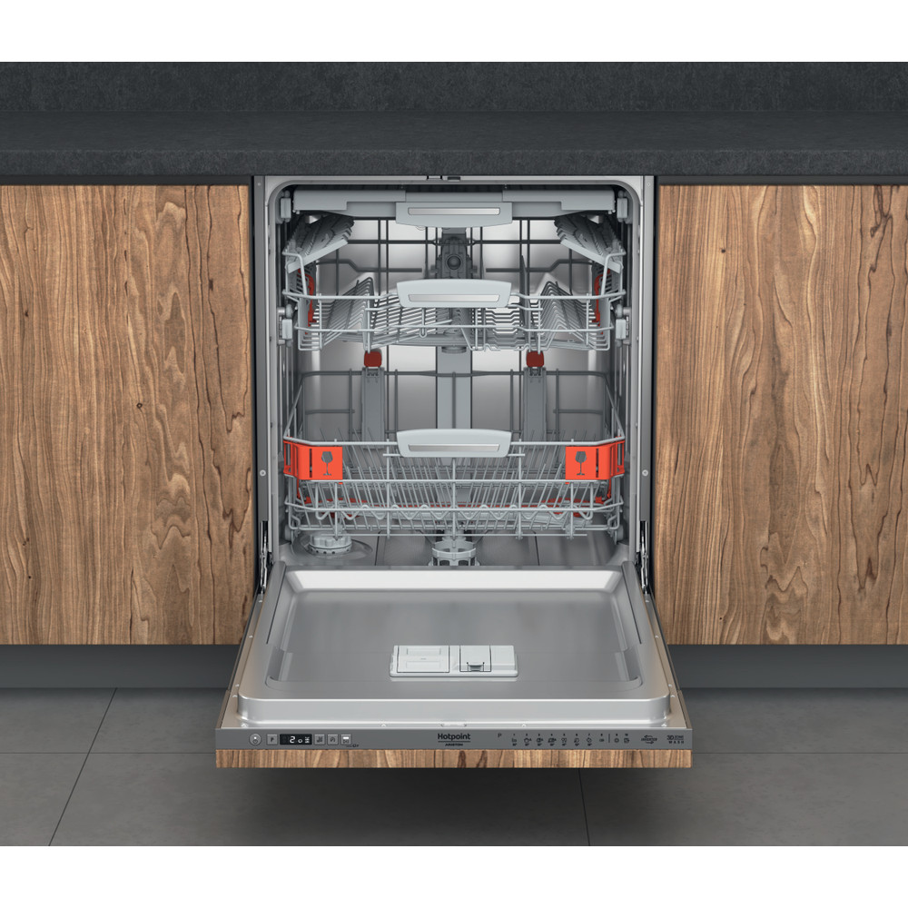 Hotpoint_Ariston Maşină de spălat vase Încorporabil HIC 3O33 WLEG Full-integrated D Frontal open