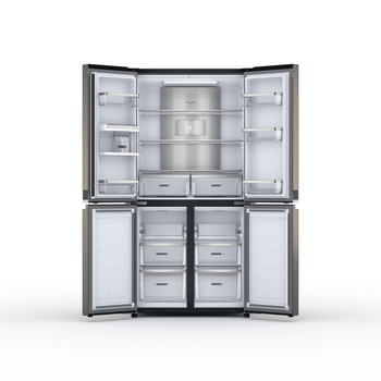 Whirlpool Side-by-Side Independent WQ9 U2BL EF Negru-Inox Frontal open