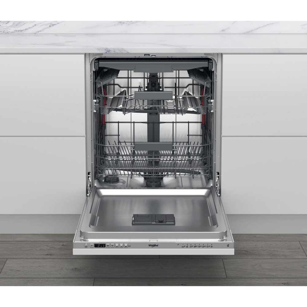 Whirlpool Vaatwasser Inbouw WIC 3C33 F Volledig geïntegreerd D Frontal open