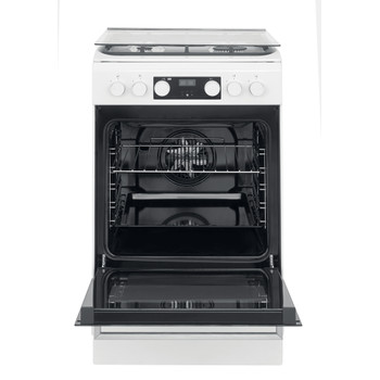 Whirlpool Sporák WS5G8CHW/E/1 Bílá Plynová Frontal open