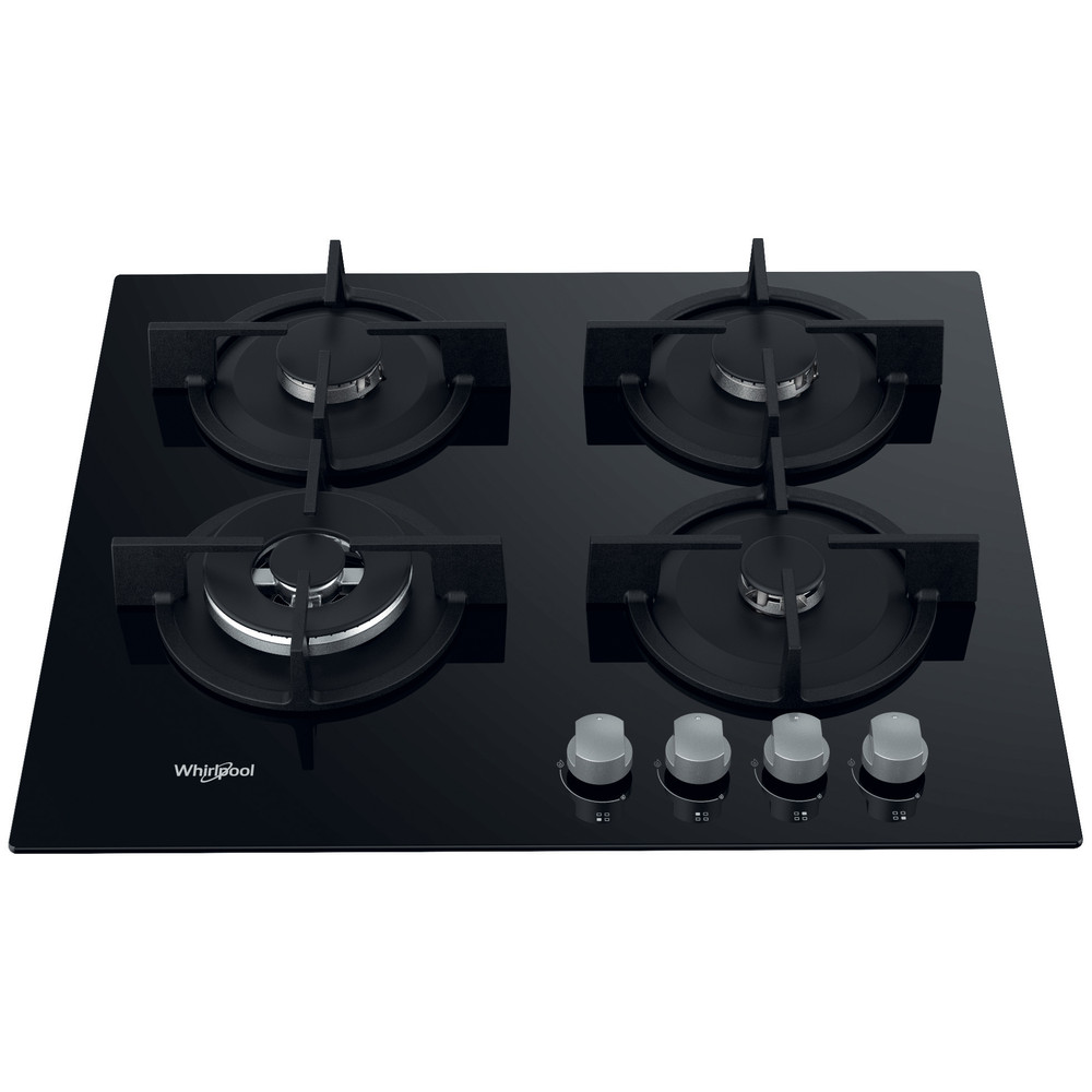 Whirlpool Főzőlap GOR 625/NB Fekete Gáz Frontal top down