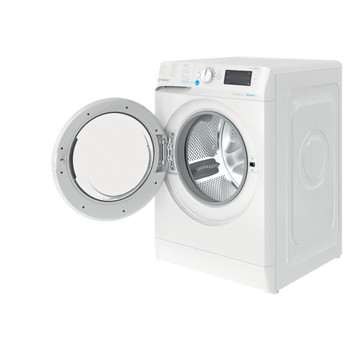 Indesit Lavadora Libre instalación BWE 81496X WW SPT N Blanco Cargador frontal A Perspective open