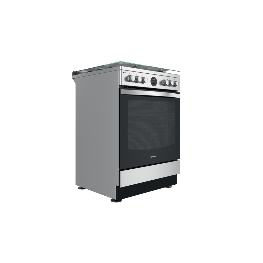 Indesit Pliit IS67G8CHX/E/1 Roostevaba teras Gaas Perspective