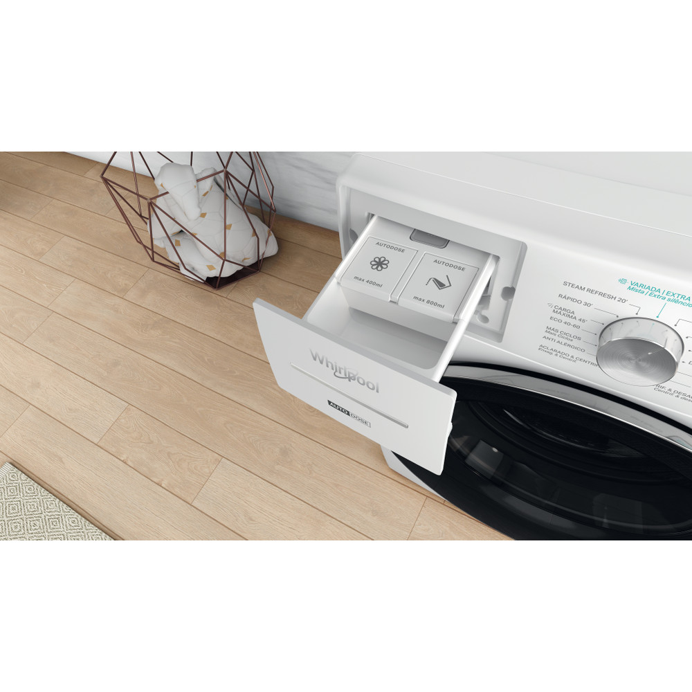 Whirlpool Lavadora Libre instalación W8 W046WR SPT Blanco Cargador frontal A Drawer