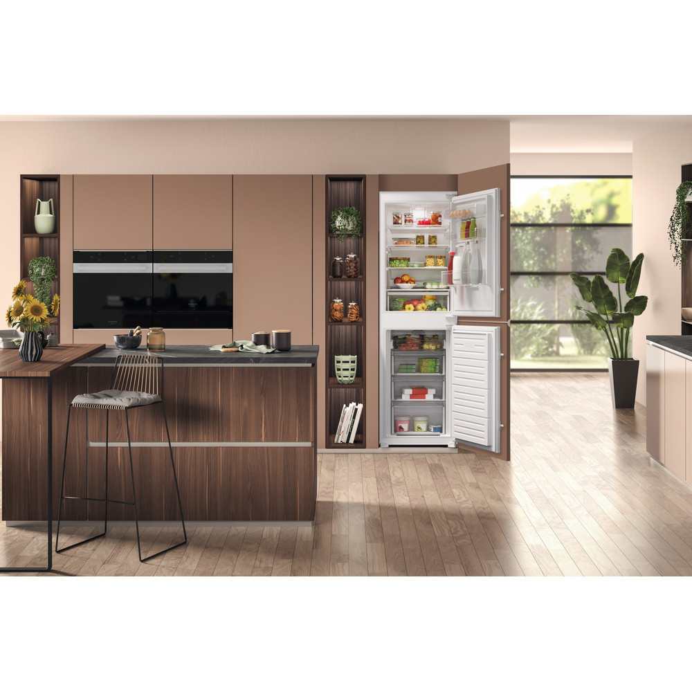 Hotpoint Fridge-Freezer Combination Built-in HBC18 5050 F2 White 2 doors Lifestyle frontal