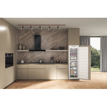 Whirlpool Fagyasztó Beépíthető WHSD18F013C2 P Fehér Lifestyle frontal open
