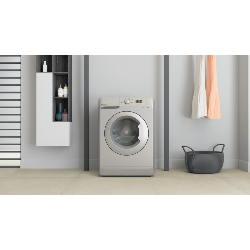 Whirlpool Lave-linge Pose-libre WMTA 7122 S NA Argent Front loader A+++ Lifestyle frontal