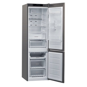 Whirlpool Kombinirani hladnjak Samostojeći W9M 941S SX Optički Inox 2 doors Perspective open