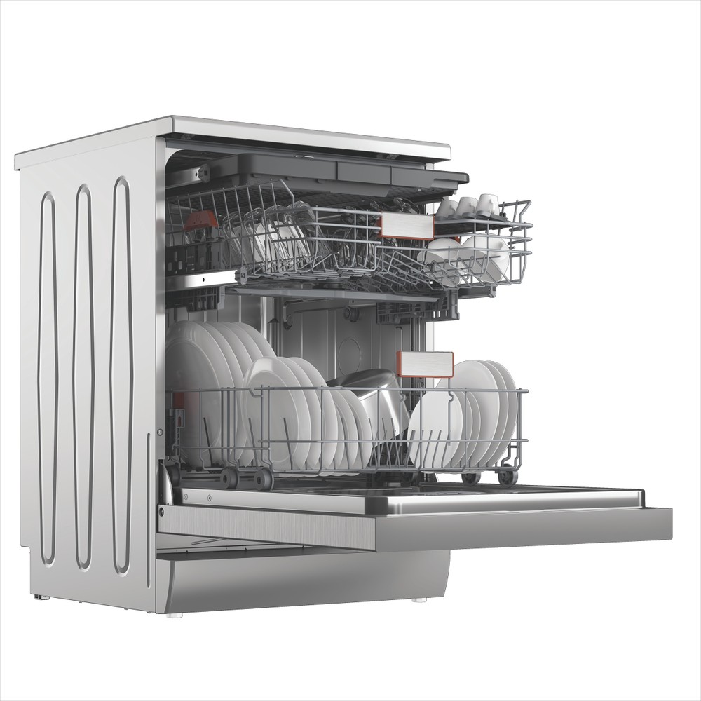 Hotpoint Lavavajillas Libre instalación HDF LYM C5 X Libre instalación C Perspective open